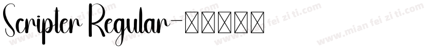 Scripter Regular字体转换